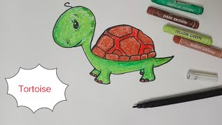 how to draw a tortoise|drawing|how to draw|easy drawing|drawing for kids|art for kids|easy drawings
