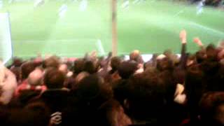 Saints fans singing Billy Sharp Song after his first goal at Peterborough 17/04/12