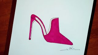 How to draw high heels 5 | Easy drawings