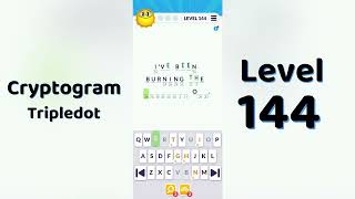 Cryptogram Tripledo Level 144 Solutions 🧩 | Logic Puzzle Game | Mini Boss