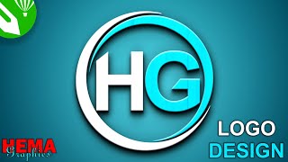 Coreldraw Tutorial - Letter H + G Logo Design in Coreldraw