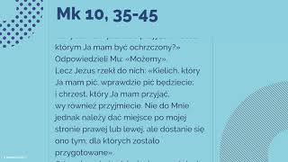 #Ewangelia | 21 października 2018 | (Mk 10, 35-45)