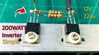 How to make simple Inverter Circuit using IRF3205 Mosfet,Powerful, 200watt