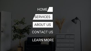 Advance Animated Navigation Menu With Hover Effects - HTML & CSS