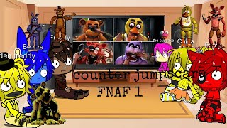 fnaf 1 react to counter jumpscare scary:o