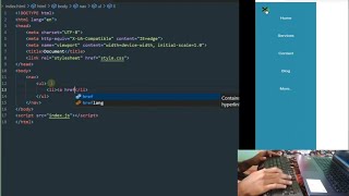 ASMR programming create a responsive Navbar - no talking