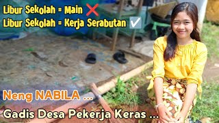 WOOW ,,, TAK DISANGKA‼️Jumpa Neng Nabila Gadis Desa Sedang Kerja Serabutan Di Kebun Timun ...