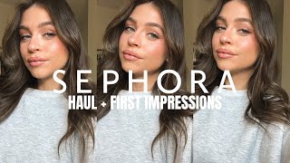 HUGE SEPHORA HAUL + FIRST IMPRESSIONS OF NEW MAKEUP