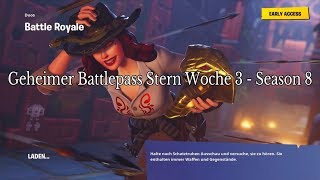 fortnite geheimer battlepass stern woche 3 season 8 - fortnite season 5 woche 8 bonusstern