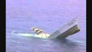 Torpedo test sinks US ship.