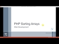 PHP Sorting Arrays