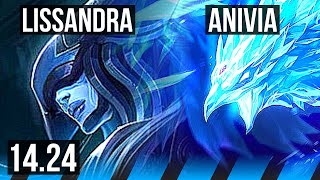 LISSANDRA vs ANIVIA (MID) | NA Master | 14.24