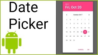 DatePickerDialog - Android Studio Tutorial