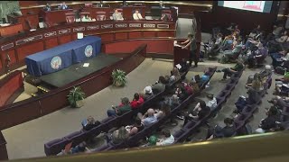Hundreds at Atlanta City Hall council meeting | Protest future Atlanta Public Safety Training Center