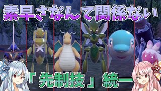 相手より素早さが低くても先に攻撃できる要素...それは先制技。【ポケモンSV】【ボイスロイド＆ゆっくり実況】