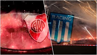 RECIBIMIENTO de RIVER vs RECIBIMIENTO de RACING ¿Cuál es MEJOR?