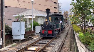 伊予鉄道坊ちゃん列車D2形(14号) 宮田町電停通過