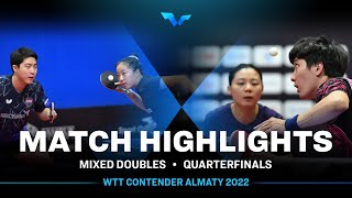 Lim Jonghoon/Shin Yubin vs Choi Hyojoo/Lee Sangsu | XD | WTT Contender Almaty 2022 (QF)