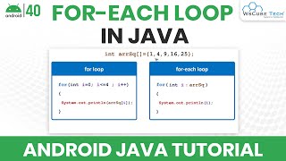 For and For Each Loop in Java with Example | Android Java Tutorial