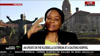 An update on the Klebsiella outbreak at a Gauteng hospital