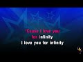 Infinity - Jaymes Young (KARAOKE)