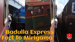 Badulla Express Train Travelling FHD Video - Colombo Fort to Mirigama (Full Video - Part 01)