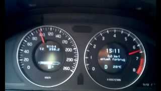 Volvo V70 2.5T 210 HP 0-140 km/h acceleration.