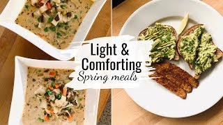 WHAT I EAT IN A DAY *Spring VLOG* Light & Comfort Vegan Meals