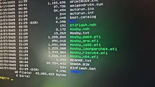 Minisforum MS-S1 bios upgrade and Secure Boot keys update using Rufus, UEFI shell and Mosby.