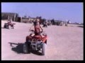 Driving quad bikes in the desert near Hurghada