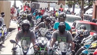 DOMINICA BIKERS RIDING HOT IN ST LUCIA ISLAND TOUR- DOMINICA BIKE LIFE: ✅ Mystelics Vlogs🇩🇲