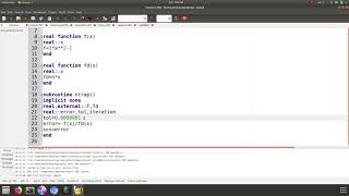 Newton Raphson Method to find the root of equation using Fortran 90