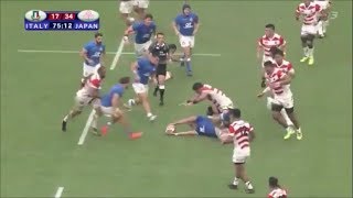 Kazuki Himeno winning turnovers vs Italy 2018