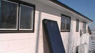 SOLAR AIR HEATER PANEL TEST WITH -10C AIR TEMPERATURES    PART#1