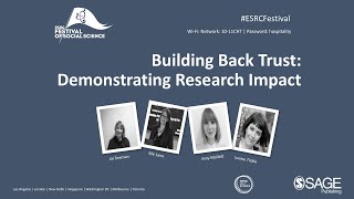 Building Back Trust: Demonstrating Research Impact LIVE