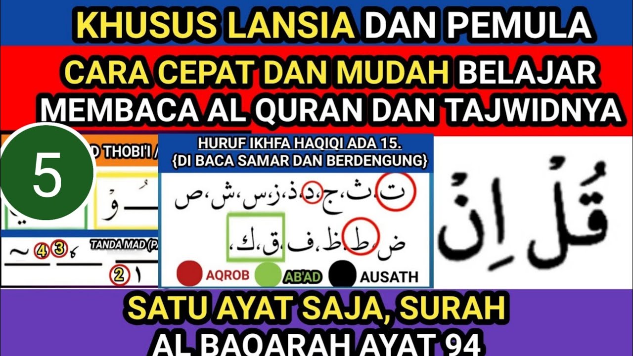 BELAJAR MEMBACA AL QURAN DAN TAJWIDNYA - CARA PALING MUDAH DAN CEPAT ...