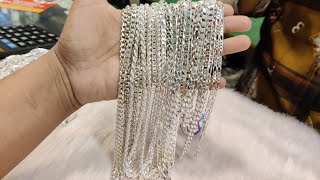 রুপা চান্দির অসংখ্য চেইন দাম ও কালেকশন /rupa chandi chain price bd