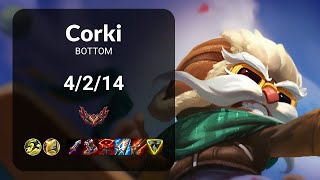 Corki vs Jinx BOTTOM - KR GRANDMASTER Patch 15.3