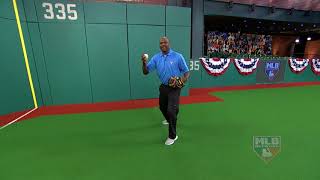 Relay throw footwork