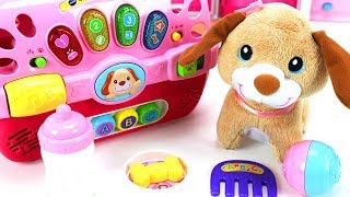 VTech Care for Me Learning Carrier - Fun Dog Toy for Kids Ages 9-36 months