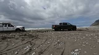 F250 Rescue on Usal Beach, Lost Coast Trail 2022