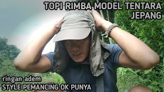 topi rimba model jepang | buat mancing masoookkk !!!