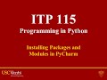 Installing Packages and Modules in PyCharm
