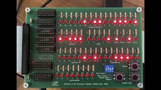 CPUville 8 bit CPU running in slow clock mode