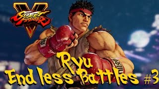 [PS4] Street Fighter 5 (Beta): Ryu Endless Battle #3 | 20 Win Streak Gameplay【HD 】