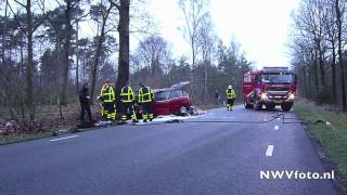 Ongeval beknelling Stationsweg Wezep.