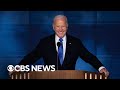 President Biden addresses Democratic National Convention | full video