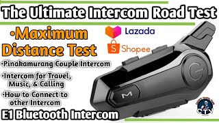 Bluetooth Intercom for helmet | Pinakamurang Couple Intercom | E1 Bluetooth Intercom