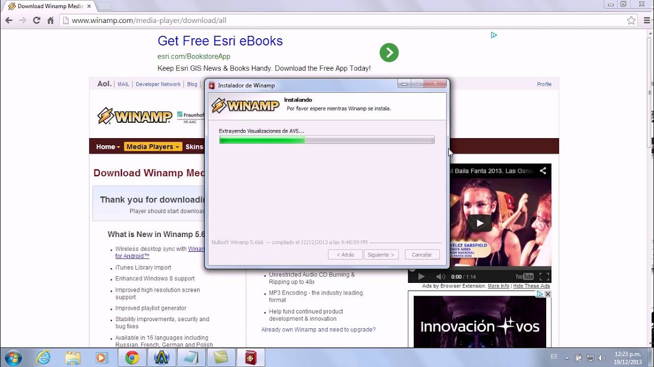 Como Descargar E Instalar El Programa De Winamp - YouTube