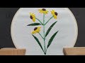 프랑스자수 간단한 꽃자수 embroidery a simple flower embroidery